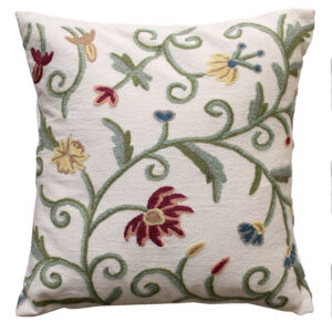 Gulmarg Crewel Cushion Cover