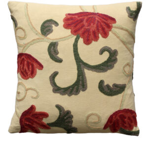 Hunza Crewel Cushion Cover