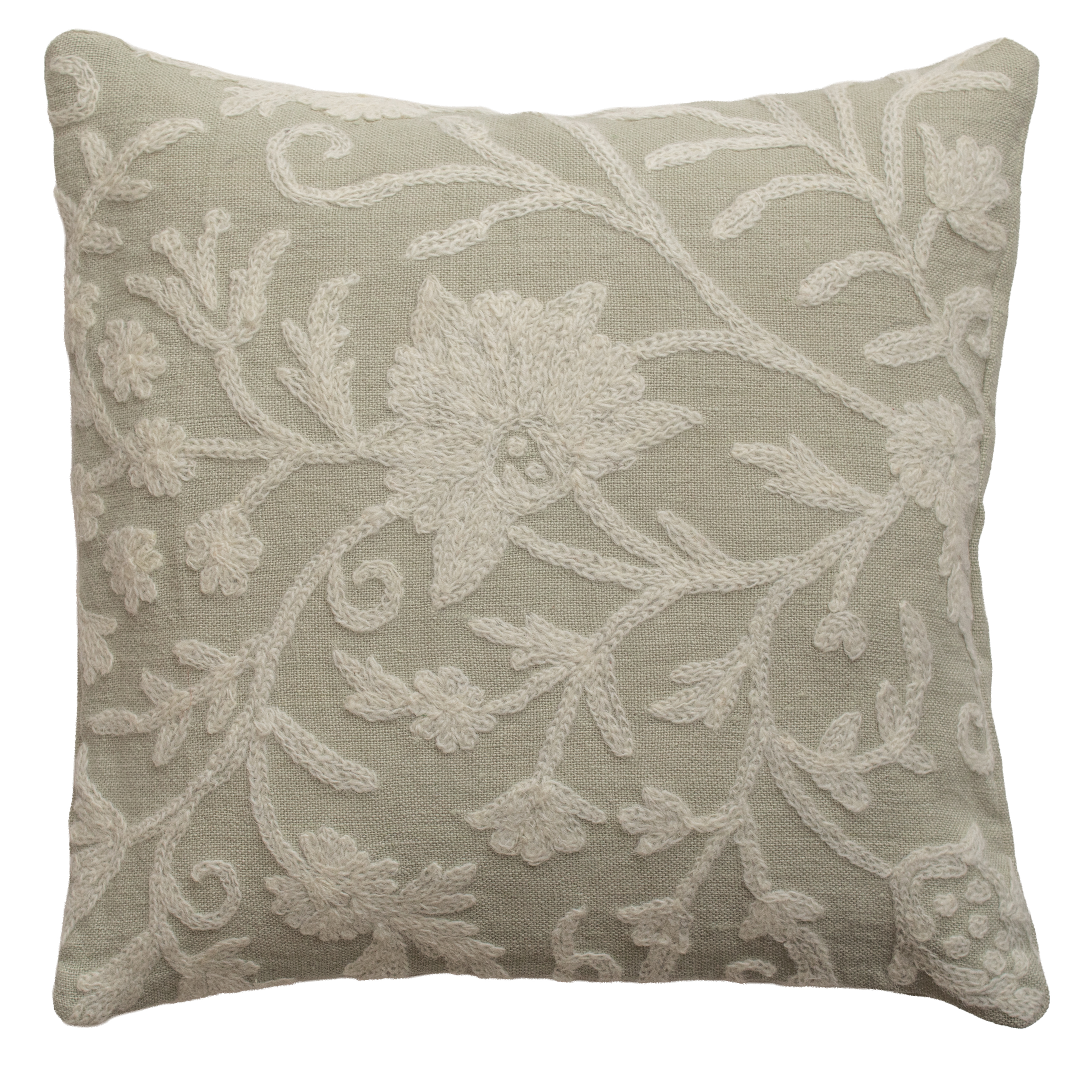 Zanskar Crewel Cushion Cover