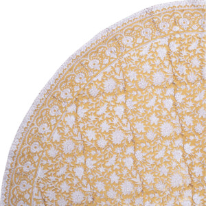 Harvest Gold Round Tablecloth